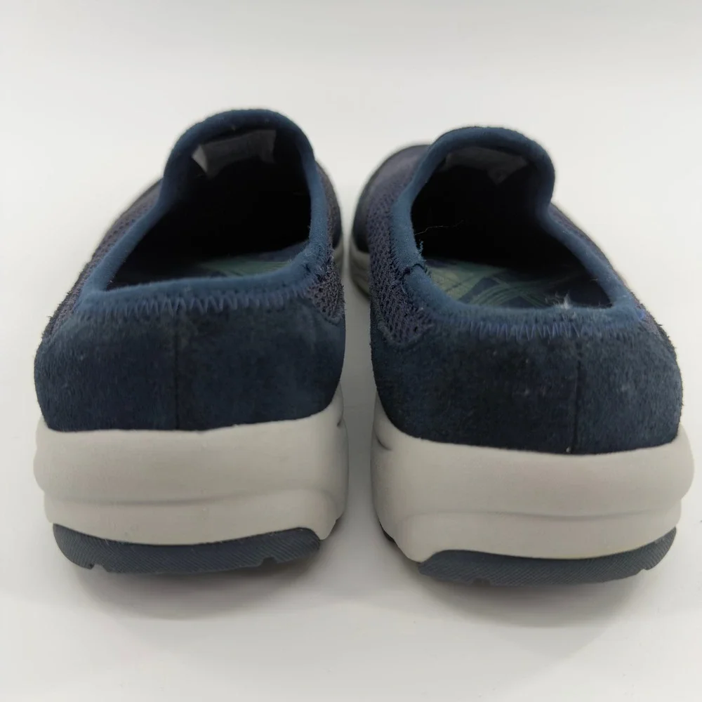 Vionic Heritage 331 Navy Blue Mesh Suede Slip On Walking Shoes Womens 7